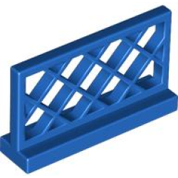 Fence 1 x 4 x 2 Lattice - Blue