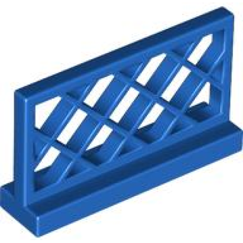 Деталь LEGO 3185 Fence 1 x 4 x 2 Lattice - Blue
