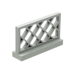 Fence 1 x 4 x 2 Lattice - Light Bluish Gray Fence 1 x 4 x 2 Lattice - Light Bluish Gray