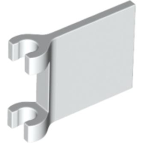 Деталь LEGO 80326 Flag 2 x 2 Square with Flared Edge - White