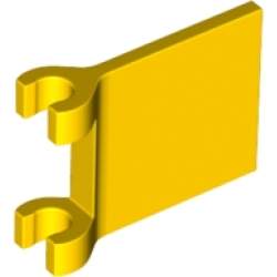 Flag 2 x 2 Square with Flared Edge - Yellow
