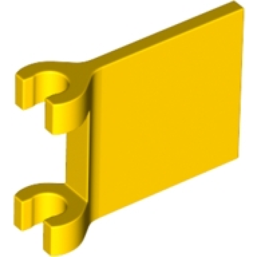 Деталь LEGO 80326 Flag 2 x 2 Square with Flared Edge - Yellow