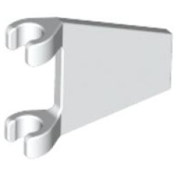 Flag 2 x 2 Trapezoid - White