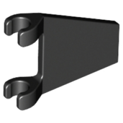 Flag 2 x 2 Trapezoid - Black