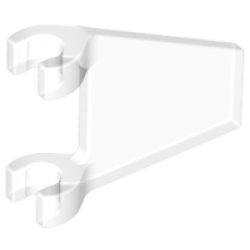Flag 2 x 2 Trapezoid - Trans-Clear