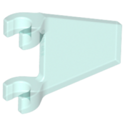 Flag 2 x 2 Trapezoid - Trans-Light Blue