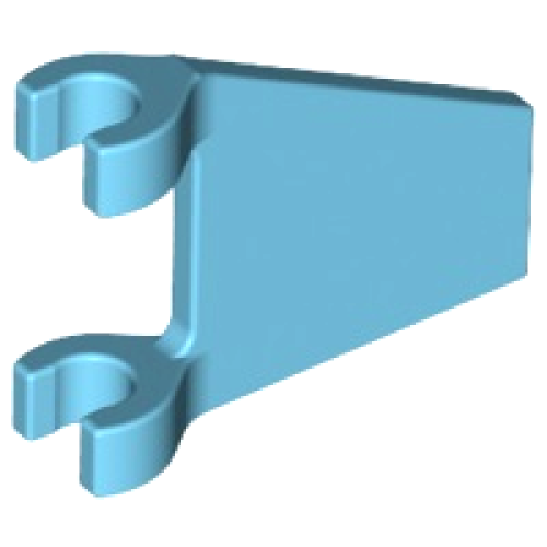 Деталь LEGO 44676 Flag 2 x 2 Trapezoid - Medium Azure