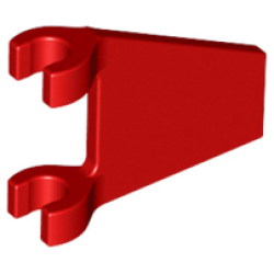 Flag 2 x 2 Trapezoid - Red