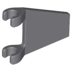Flag 2 x 2 Trapezoid - Dark Bluish Gray