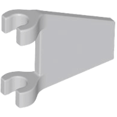 Деталь LEGO 44676 Flag 2 x 2 Trapezoid - Light Bluish Gray