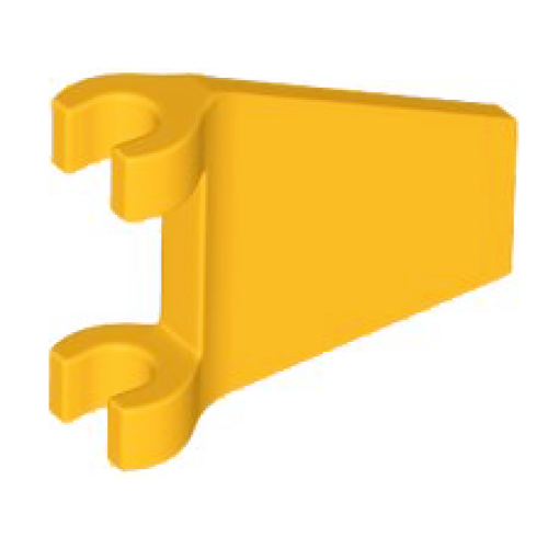 Деталь LEGO 80324 Flag 2 x 2 Trapezoid with Flared Edge - Bright Light Orange