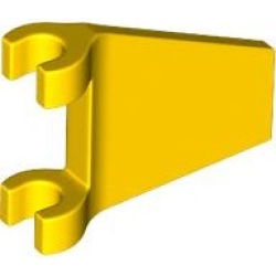 Flag 2 x 2 Trapezoid with Flared Edge - Yellow