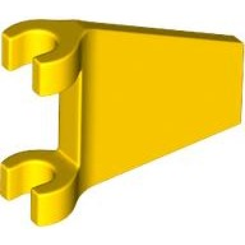 Деталь LEGO 80324 Flag 2 x 2 Trapezoid with Flared Edge - Yellow