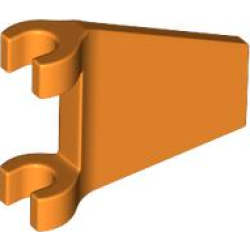Flag 2 x 2 Trapezoid with Flared Edge - Orange