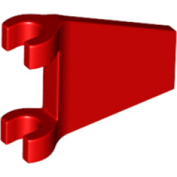 Flag 2 x 2 Trapezoid with Flared Edge - Red