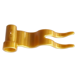 Flag 4 x 1 Wave Left - Pearl Gold