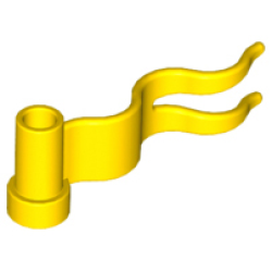Flag 4 x 1 Wave Right - Yellow