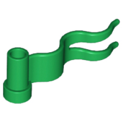 Flag 4 x 1 Wave Right - Green