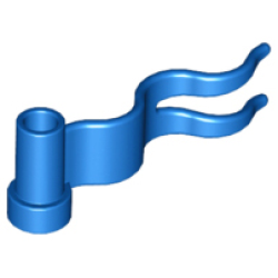Flag 4 x 1 Wave Right - Blue