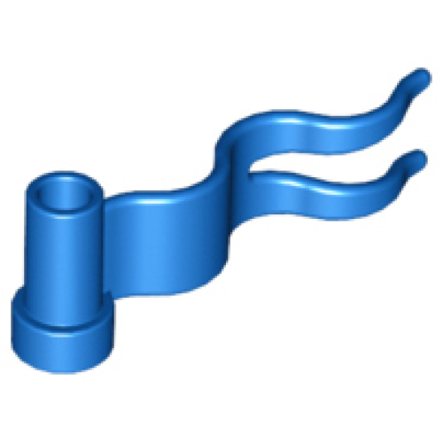 Деталь LEGO 4495b Flag 4 x 1 Wave Right - Blue