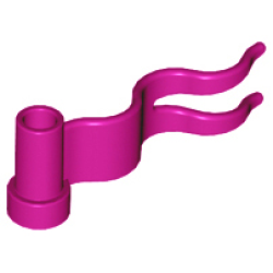 Flag 4 x 1 Wave Right - Magenta