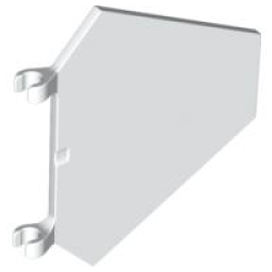 Flag 5 x 6 Hexagonal - White