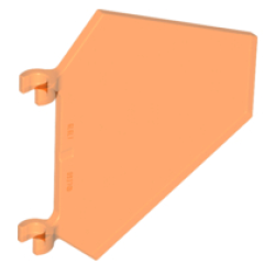 Flag 5 x 6 Hexagonal - Trans-Neon Orange