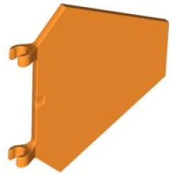 Flag 5 x 6 Hexagonal - Orange