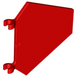Flag 5 x 6 Hexagonal - Red