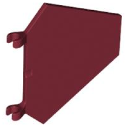 Flag 5 x 6 Hexagonal - Dark Red