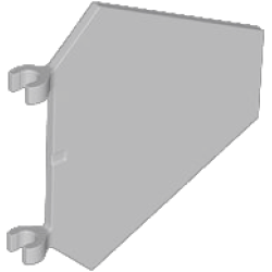 Flag 5 x 6 Hexagonal - Light Bluish Gray