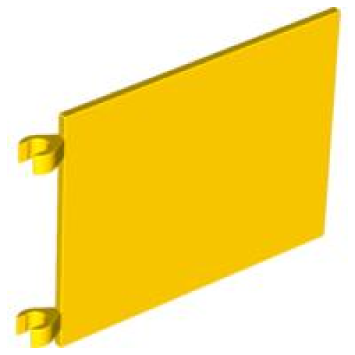 Деталь LEGO 2525 Flag 6 x 5 - Yellow