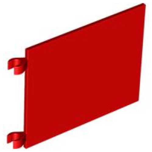 Деталь LEGO 2525 Flag 6 x 5 - Red
