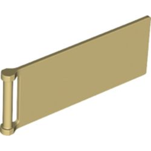 Деталь LEGO 30292 Flag 7 x 3 with Bar Handle - Tan