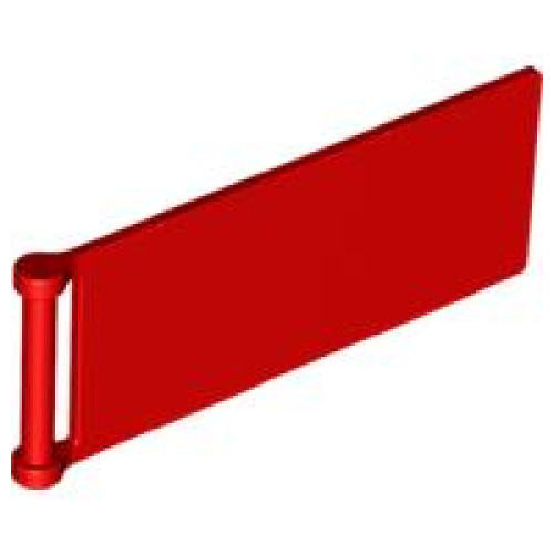 Деталь LEGO 30292 Flag 7 x 3 with Bar Handle - Red