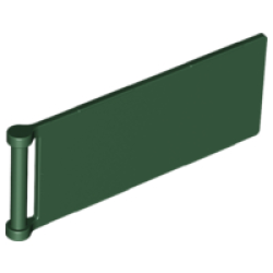 Flag 7 x 3 with Bar Handle - Dark Green