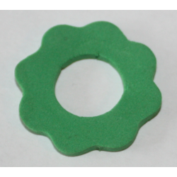Foam Belville, Flower/Crown Small 3 x 3, center hole - Green Foam Belville, Flower/Crown Small 3 x 3, center hole - Green