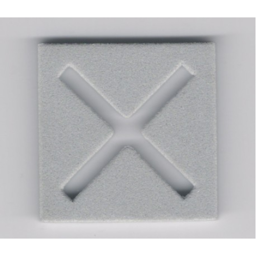 Деталь LEGO x604 Foam Racers, Cone Base 6 x 6 with 'X' Cutout - Light Gray