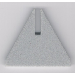 Foam Racers, Cone Triangle Upright 6 x 6 with Top Cutout - Light Gray Foam Racers, Cone Triangle Upright 6 x 6 with Top Cutout - Light Gray