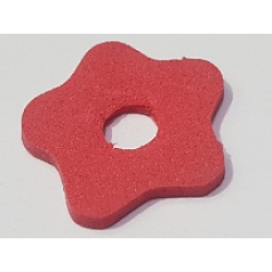 Foam Scala Flower Small 3 x 3 with Hole, Type 2 - Red