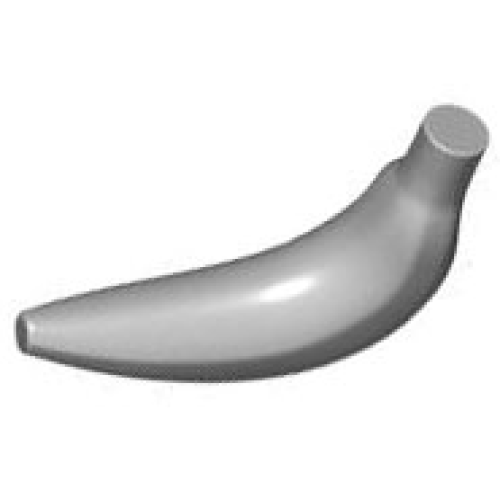 Деталь LEGO 33085 Banana - Light Bluish Gray