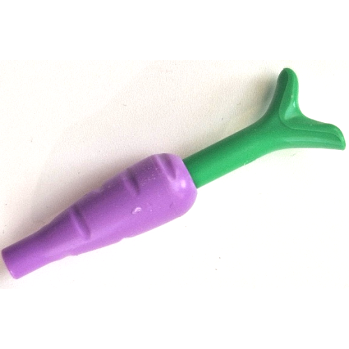 Деталь LEGO 33172c01 Carrot with Bright Green Top (33172 / 33183) - Medium Lavender