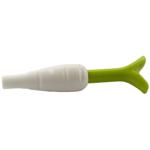 Деталь LEGO 33172c03 Carrot with Lime Top (33172 / 33183) - White