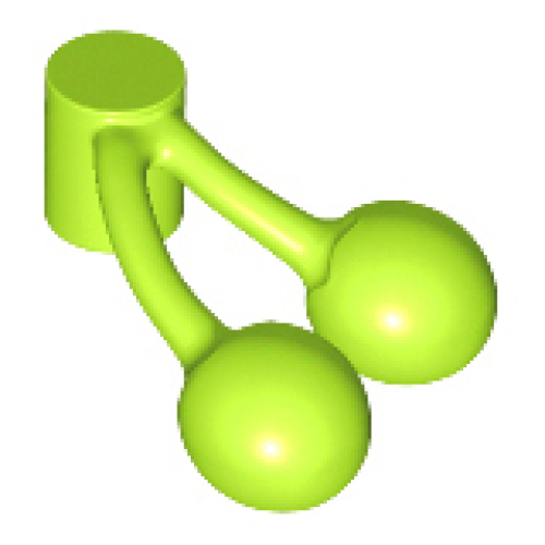 Деталь LEGO 22667 Cherries / Cherry Pair - Lime