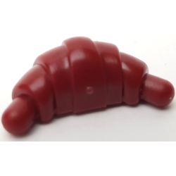 Croissant with Rounded Ends - Dark Red