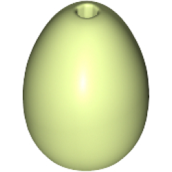 Egg with Small Pin Hole - Yellowish Green