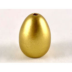 Egg with Small Pin Hole - Metallic Gold