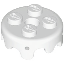 Frosting for 2 x 2 Cake with 4 Small Pin Holes - White