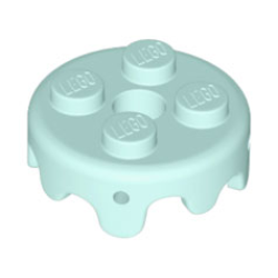 Frosting for 2 x 2 Cake with 4 Small Pin Holes - Light Aqua