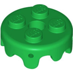 Frosting for 2 x 2 Cake with 4 Small Pin Holes - Green